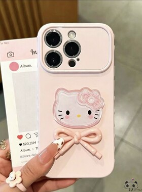 ins卡通猫咪适用小米17pro max手机壳15pro蝴蝶结14ultra/13/civi5女4红米note12pro/11r可爱turbo3/1s套2k90