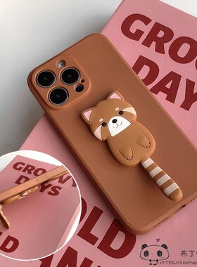 网红小浣熊支架OPPO reno15pro手机壳14max/13/11/10/9/a6gt女a5pro/find x8/10+/k12s/realme真我neo7/4se3c