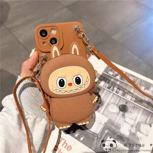 拉布布零钱包vivo x300pro手机壳y400/y500/x100套x200mini斜挎s50女s30u挂s20绳s21/s19/s18/s17t4x/40/v29e