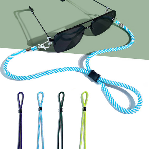 Clove 2条韩国ins眼镜链柔软口罩链条涤纶编织帽子防风绳可调节长