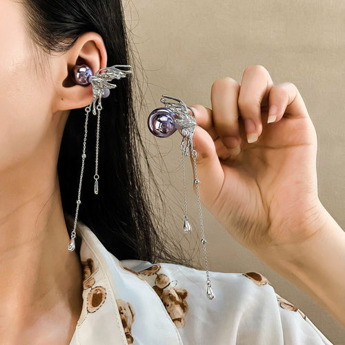 蝴蝶耳机夹流苏适用华为freeclip