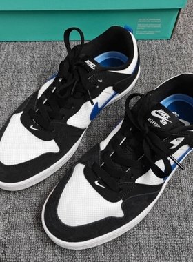耐克Nike SB Alleyoop 男子黑白低帮透气运动休闲板鞋 CJ0882-104