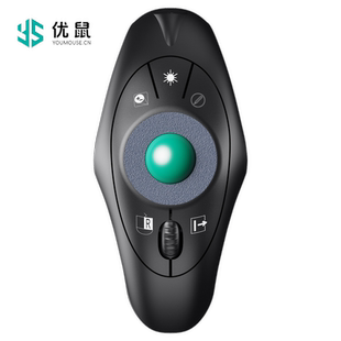 优鼠2.4G手握式 23H 轨迹球空中智能光电无线鼠标Y