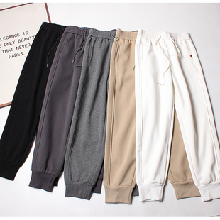 66棉一体绒加绒加厚卫裤 宽松束脚运动裤 女冬季 子休闲裤 裤 男女款