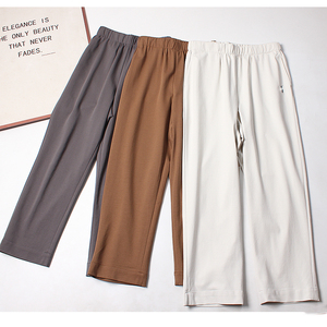 小马家~轻肤软糯女士弹力直筒休闲裤运动裤2026新款春夏女九分裤