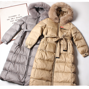 行走 加厚长款 被子90白鹅绒云朵零压感羽绒服女 新款 冬季 出口单