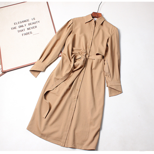 太太太美了 长裙子 重工剪裁狠显瘦精纺羊毛连衣裙女高腰显瘦衬衫