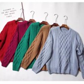 外穿宽松针织衫 超好看 25秋冬季 慵懒风森女系毛衣女加厚 狠厚实