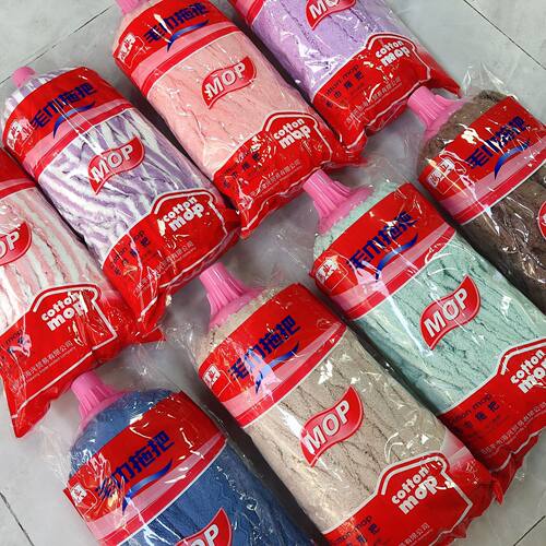 拖把头圆头替换拖头布吸水毛巾珊瑚绒地拖墩布家用普通平板拖布条