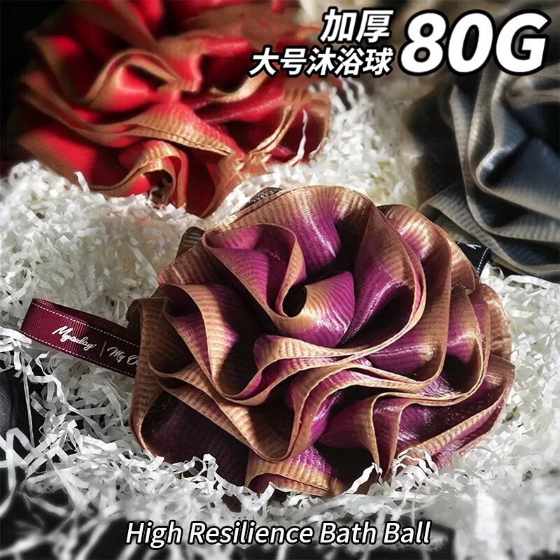 玫瑰沐浴球大号洗澡浴球浴花球高档不散超柔软女士浴花打泡泡澡花
