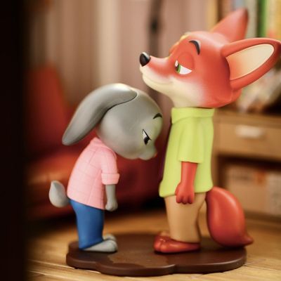 【现货】疯狂动物城玩具乖乖盲盒摆件可爱朱迪尼克系列甜蜜依靠