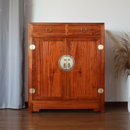 香樟木实木矮衣柜储物柜