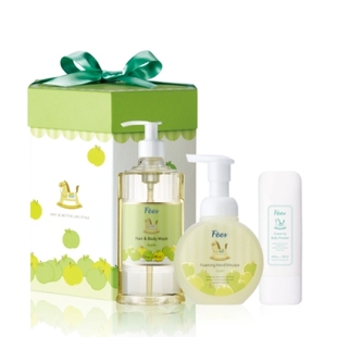 台湾Fees法致 棉花/苹果 弥月礼盒 温和不流泪配方