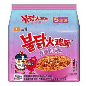 韩国三养火鸡面焦糖甜辣味批发