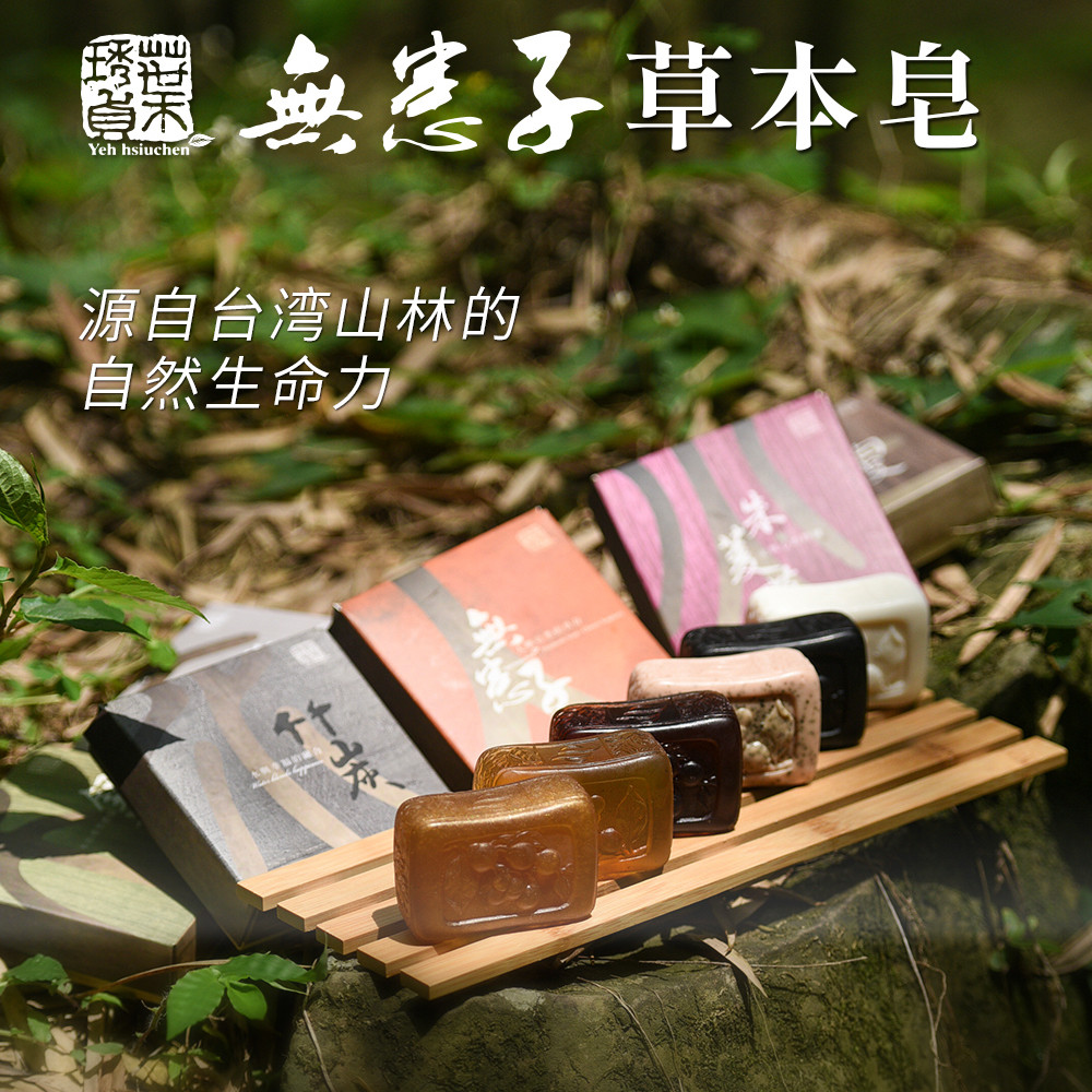进口台湾褐果叶琇贞无患子竹炭卸妆洗澡控油深层清洁除螨洗脸皂