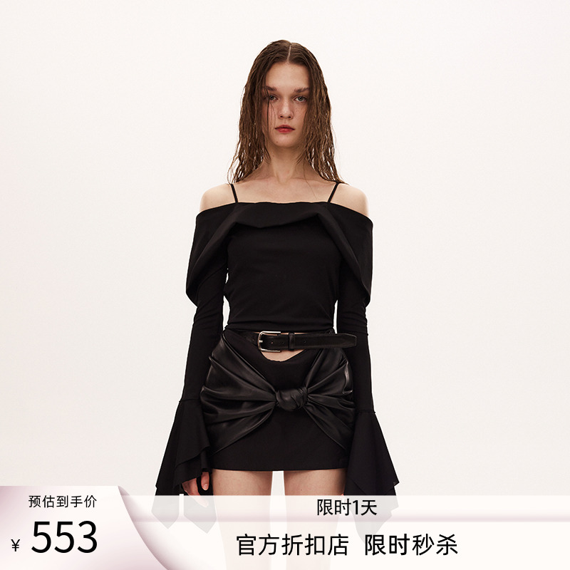 CNLEEWEI针织弹力性感时尚上衣女