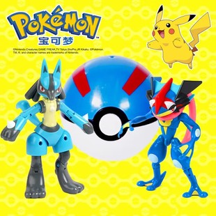 路卡利欧皮卡丘宠物小精灵摆件宝可梦球公仔玩偶玩具神奇宝贝手办