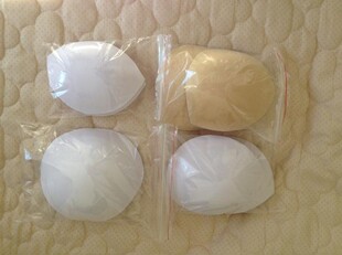 游泳衣饺子垫泳装 胸垫加厚新娘服瑜伽服胸垫高弹软胸垫圆形三角垫