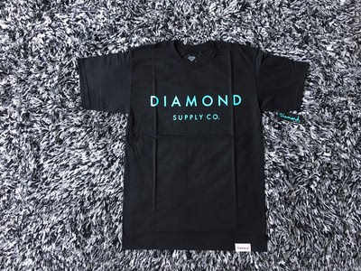 DIAMOND SUPPLY CO 薄荷绿 logo 经典字母 印花 短袖