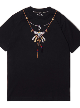 TCA 2017SS Goro's inspired 潮流高桥老鹰羽毛刺绣短袖情侣款t恤