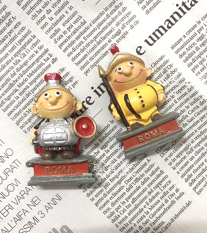 意大利罗马卡通侍卫立体树脂冰箱贴罗马有售观光纪念品满58包邮