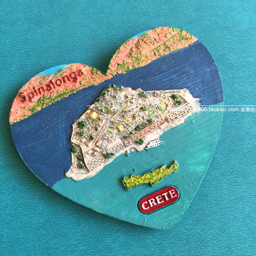 希腊有售 旅行纪念品CRETE 树脂冰箱贴 有标签 满39包邮