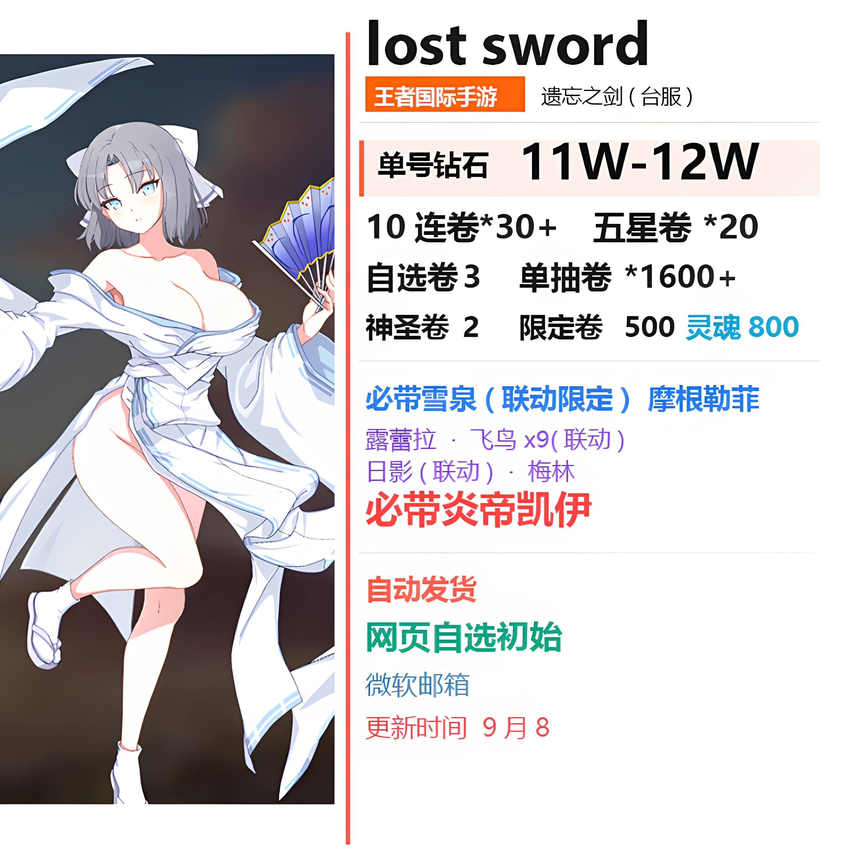 失落之剑遗忘之剑Lost Sw游戏代练（新）