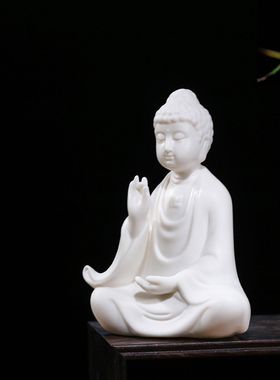 陶瓷西方三圣观音菩萨地藏王佛像