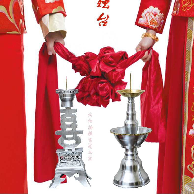 手工锡蜡台结婚祭祀喜庆