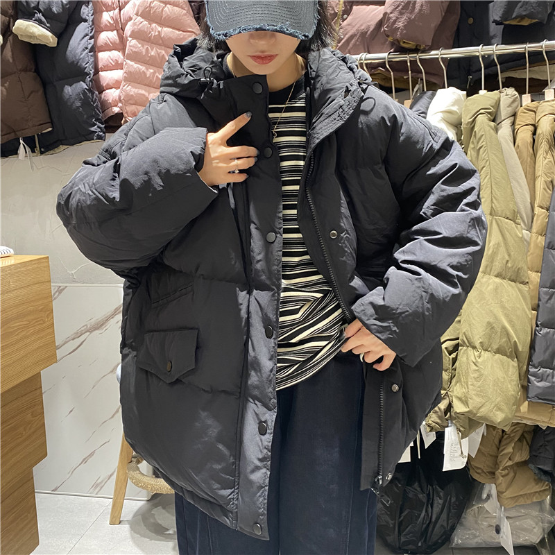 TYJR新款宽松连帽加厚羽绒服外套