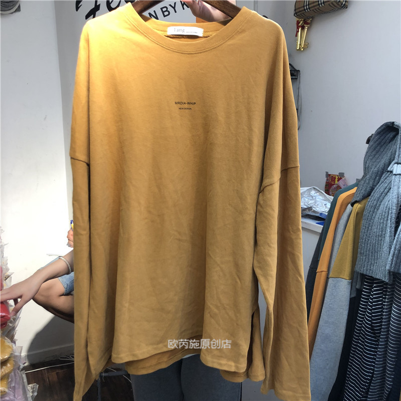 0T恤韩版宽松百搭圆领女上衣