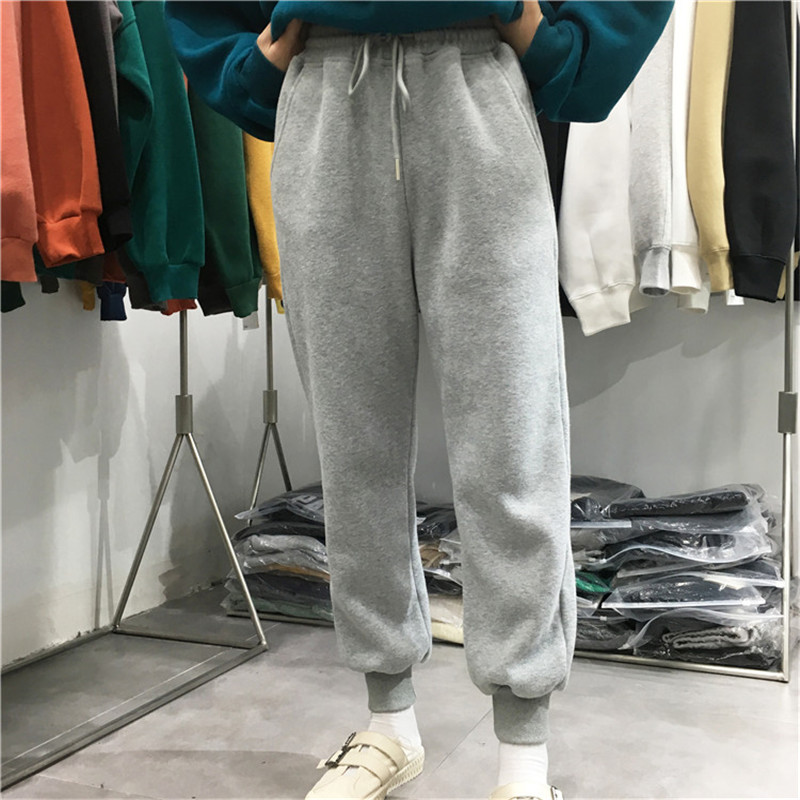 0卫裤冬季新款加绒加厚休闲束脚