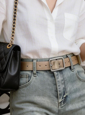 简单高级感腰带女士韩版2026春夏新款百搭牛仔裤装饰皮带学生裤带