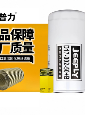 杰普力D17-002-50+B机滤JX1017适配柳工压路机上柴4114机油滤清器