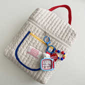 ins韩国撞色妈咪包外出轻便婴儿车挂包多功能手提母婴包溜娃神器