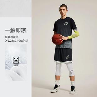 CBA篮球男子防晒抗菌2合1百搭运动裤 新款 AKSU675 2025春季 李宁短裤