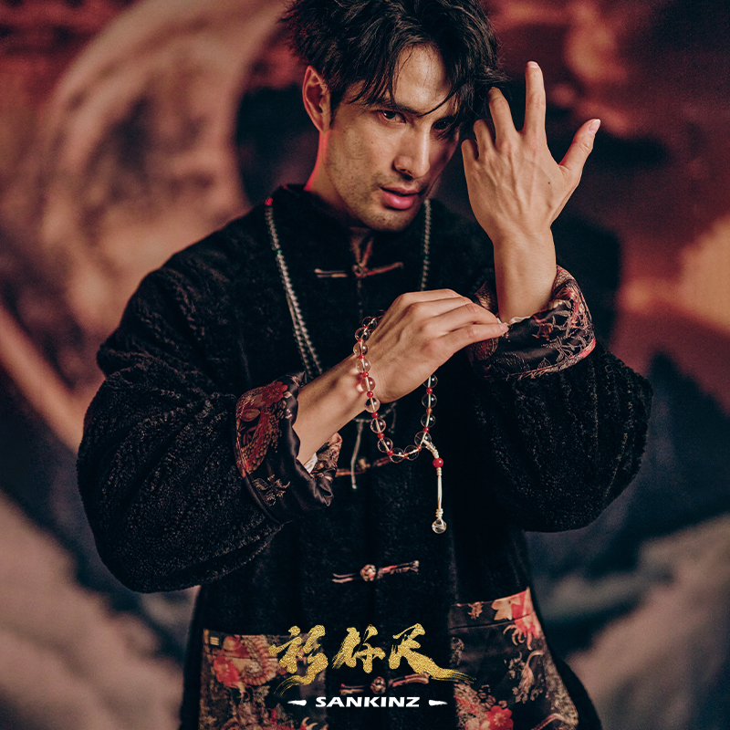 中国风毛绒唐装衫仟尺