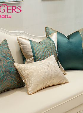 靠垫沙发小号抱枕客厅轻奢样板房靠枕套60x60腰枕靠背不含芯靠枕