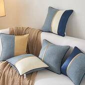 抱枕沙发客厅现代轻奢沙发靠垫大靠背蓝色靠枕抱枕套不含芯