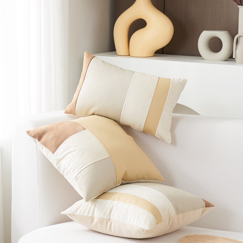 北欧轻奢ins风科技床头靠垫抱枕