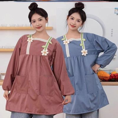 质量好的厨房家用围裙长袖高级感年轻款做饭新款罩衣冬天冬季防水