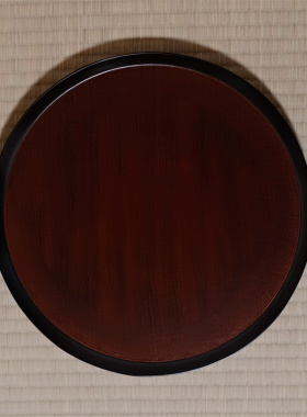 「97 Crafts」日本 塗師 镰田克慈 漆器丸折敷