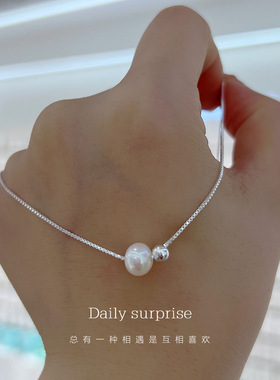 每日惊喜足银足银盒子链女孩