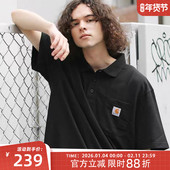 弹跳潮人 风T恤106685 工装 Carhartt卡哈特K570口袋翻领短袖 Polo衫