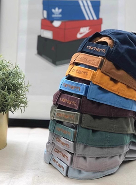 弹跳潮人 正品Carhartt卡哈特工装水洗棒球帽夏季经典遮阳鸭舌帽