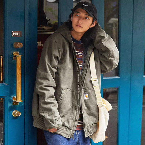 卡哈特主线104050水洗帆布夹克