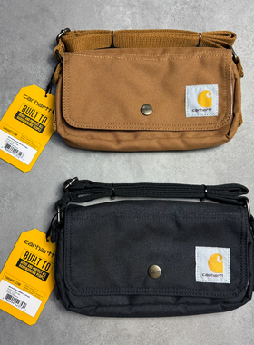 弹跳潮人 Carhartt卡哈特帆布邮差包男女腰包单肩工装斜挎背包潮