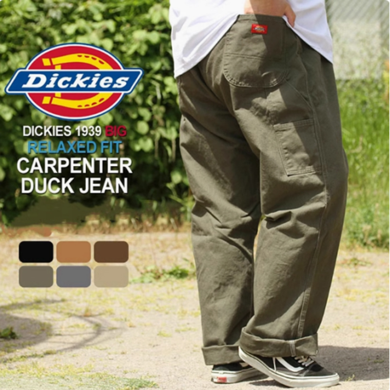 弹跳潮人 Dickies1939美版经典重磅帆布水洗工装裤画家裤宽松长裤