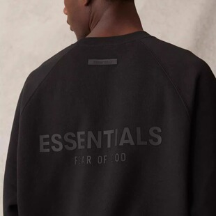 背后大Logo美式 God 21款 圆领加绒套头卫衣潮 Essentials Fear