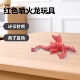 红色喷火龙可活动关节环保塑料亲子益智游戏玩具